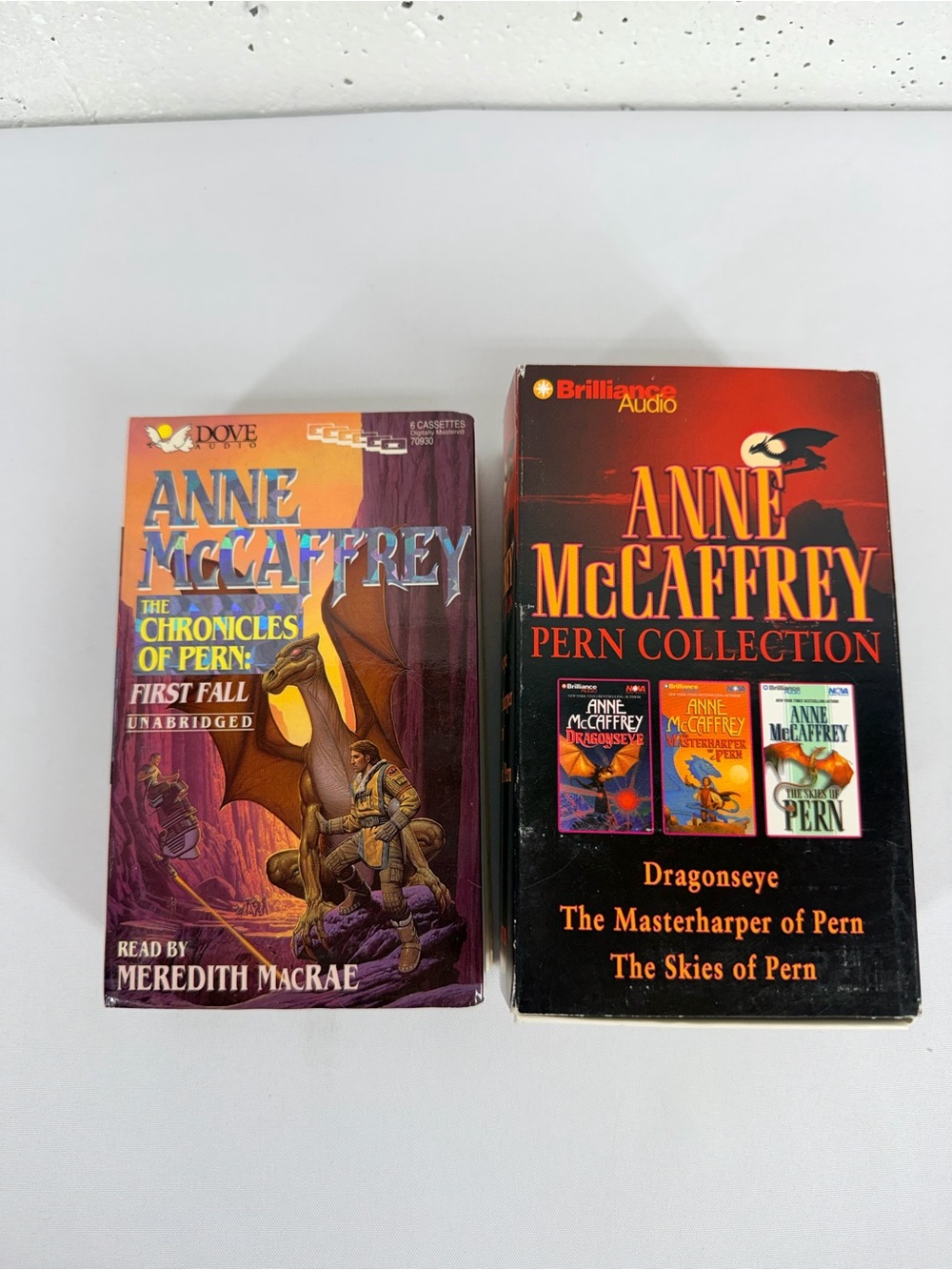 Anne McCaffrey 4 Audio Books Cassette Tape Pern Series First Fall Dragonseye